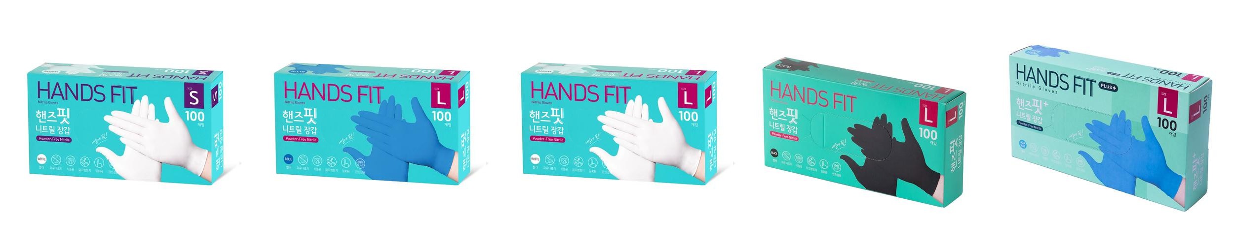 핸즈핏 니트릴장갑 100매 요리용 식품용 핸즈핏 니트릴장갑 100매 요리용 식품용