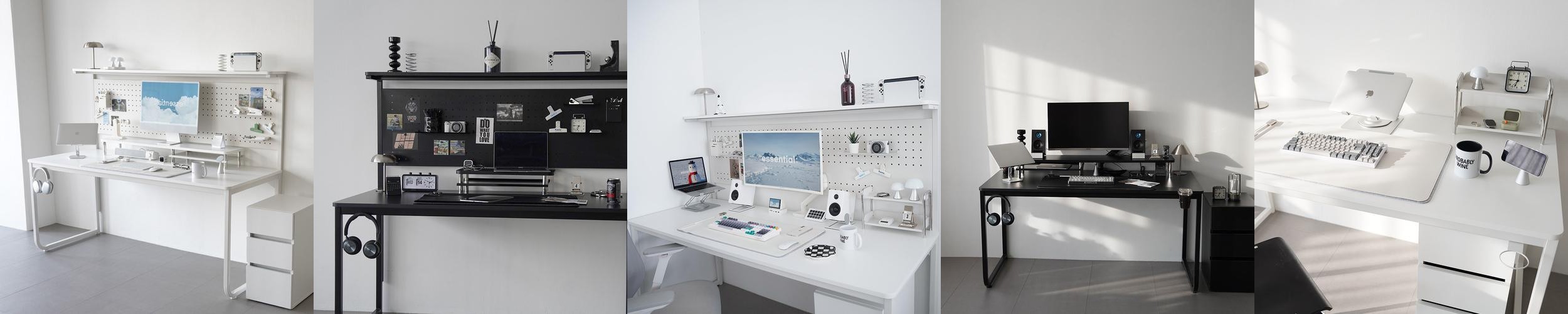 비스커스 브린트 타공판 철제 책상 비스커스 브린트 타공판 철제 책상