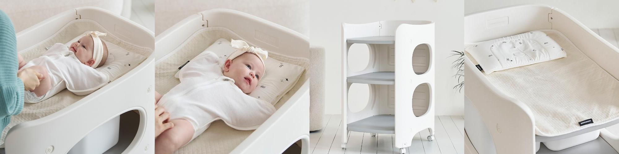 도노도노 4세대 아기 트롤리 기저귀 갈이대 + 방수패드 세트 도노도노 4세대 아기 트롤리 기저귀 갈이대 + 방수패드 세트