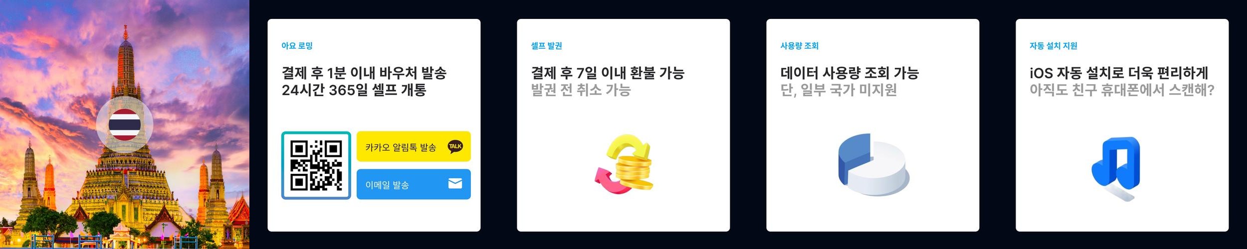 태국 이심 방콕 푸켓 치앙마이 등 전 지역 매일 500MB 1일 eSIM e심 태국 이심 방콕 푸켓 치앙마이 등 전 지역 매일 500MB 1일 eSIM e심