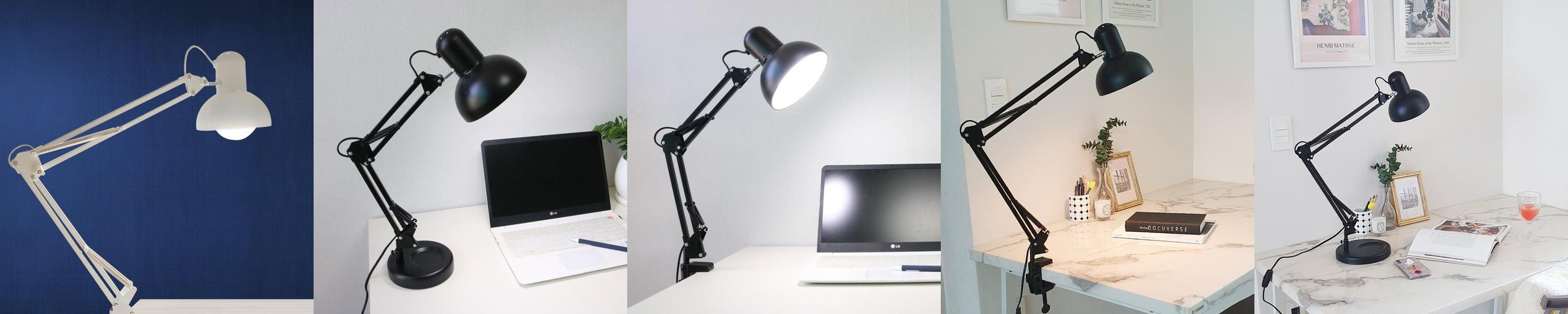 책상 스탠드조명 독서등 공부스탠드 집게조명 책상 스탠드조명 독서등 공부스탠드 집게조명