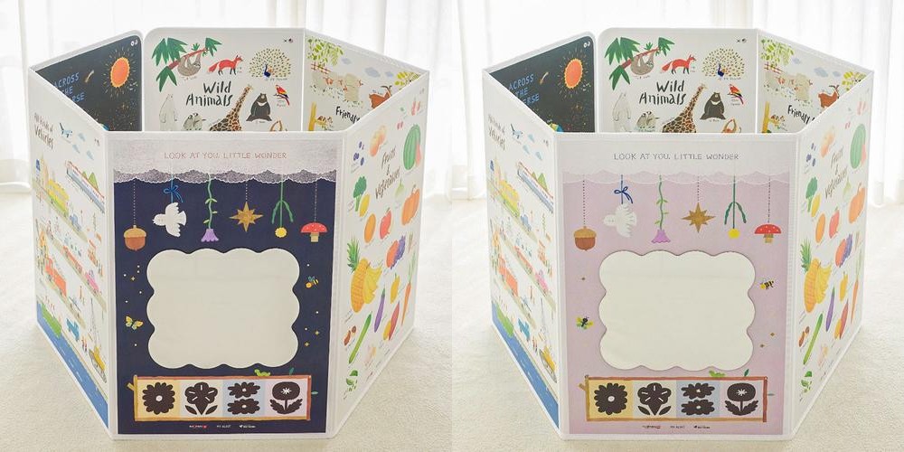 그랑아코 미러 아기 병풍 세이펜호환 거울 초점 터미타임 신생아 유아 포스터 네이비나잇 6단