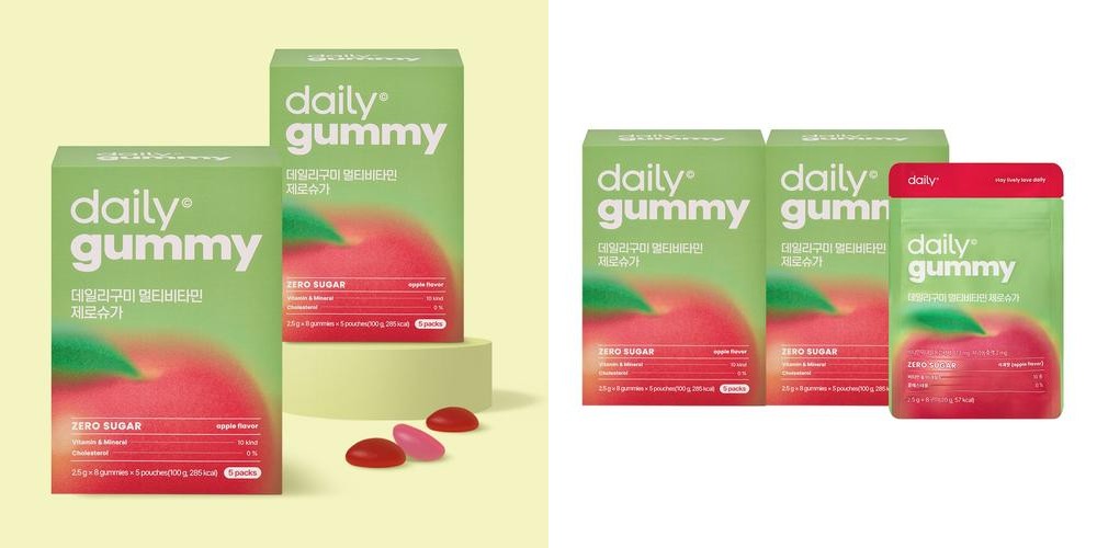 데일리 구미 멀티비타민 제로슈가 파우치 8개입, 10개 데일리 구미 멀티비타민 제로슈가 파우치 8개입, 10개