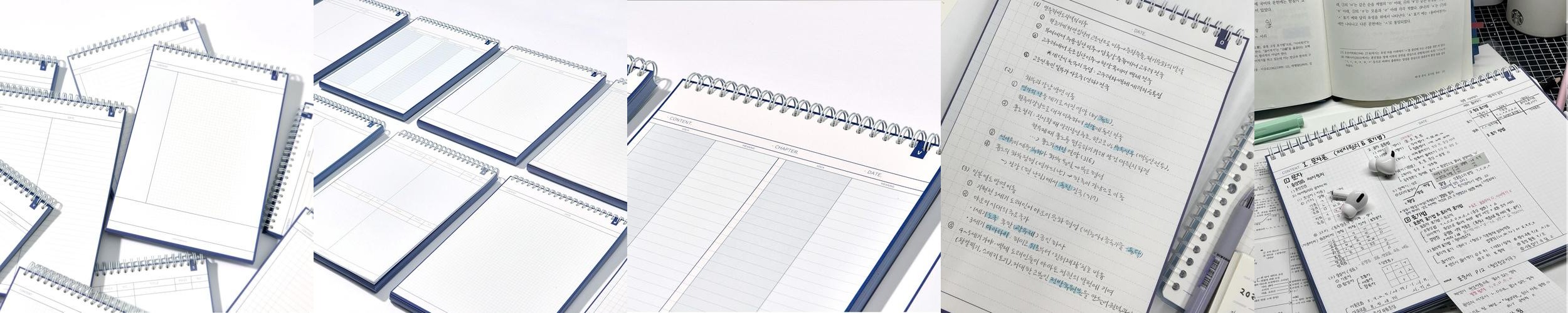 컬러미블루 수학 오답 3분할 링 노트 시그니처 10종 복습 코넬 모눈 개념정리 고등학생