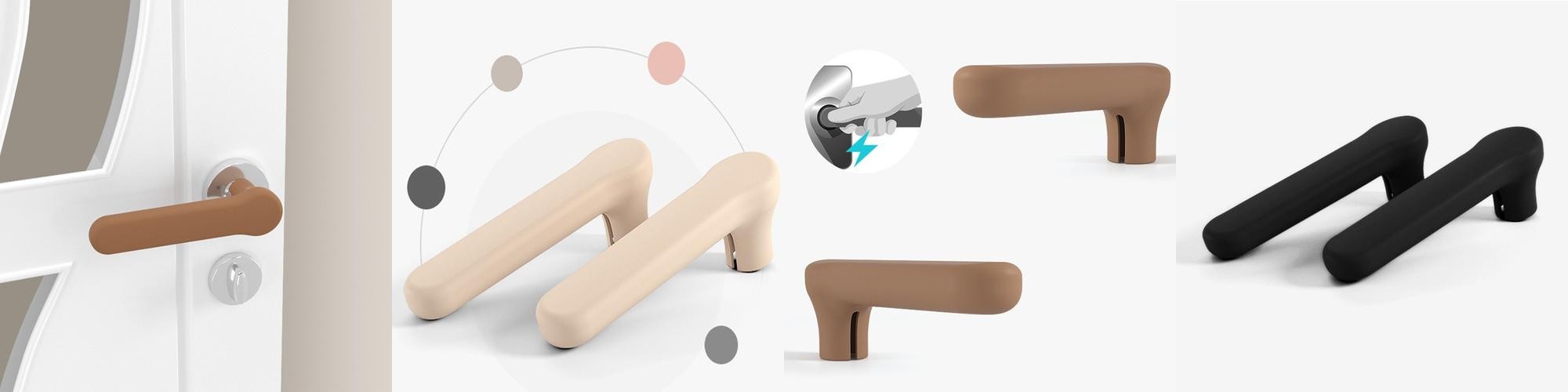 실리콘 문 손잡이 커버 1p 문고리커버 미끄럼 정전기 방지 일자형 방문 문콕방지 실리콘 문 손잡이 커버 1p 문고리커버 미끄럼 정전기 방지 일자형 방문 문콕방지