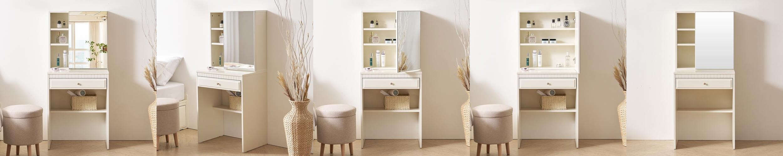 미카엘 600폭 서랍 수납 화장대 미카엘 600폭 서랍 수납 화장대