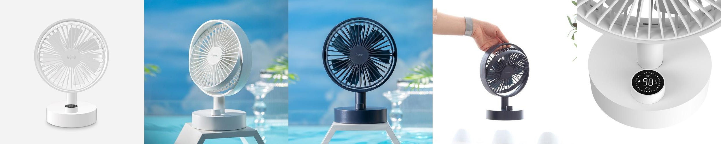 프롬비 아이스윈드 무선 탁상용 선풍기 자동회전 BLDC 저소음 FD230 화이트 프롬비 아이스윈드 무선 탁상용 선풍기 자동회전 BLDC 저소음 FD230 화이트