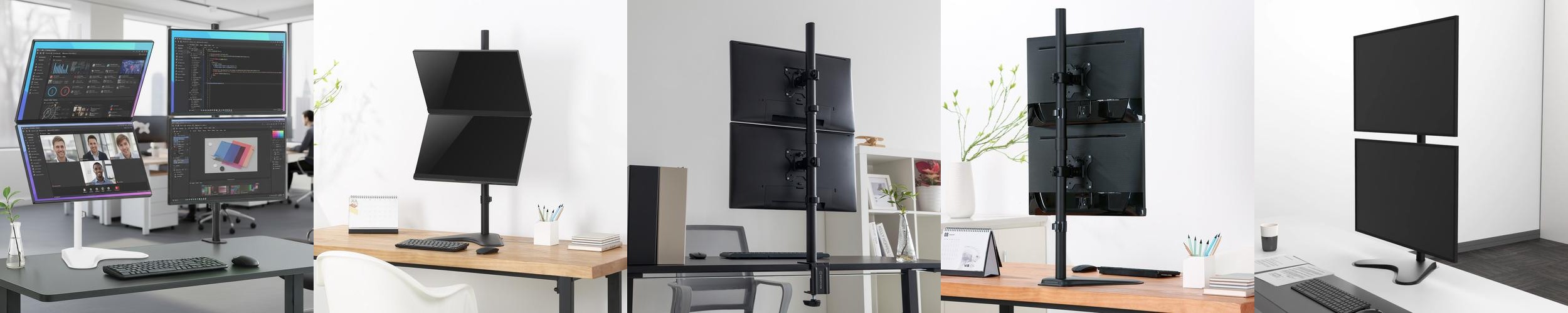 마운트뷰 클램프 상하 듀얼 모니터암 더블 모니터 거치대 긴 높은 위아래 수직 폴타입 스탠드 마운트뷰 클램프 상하 듀얼 모니터암 더블 모니터 거치대 긴 높은 위아래 수직 폴타입 스탠드