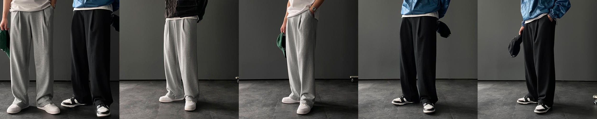 스웨트팬츠 남자와이드팬츠 벌룬팬츠