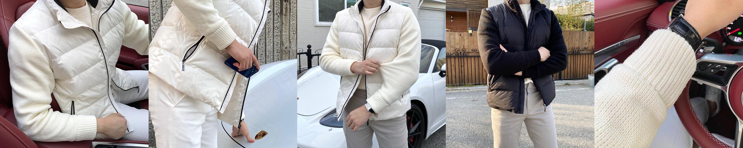 남자니트패딩 남자경량패딩