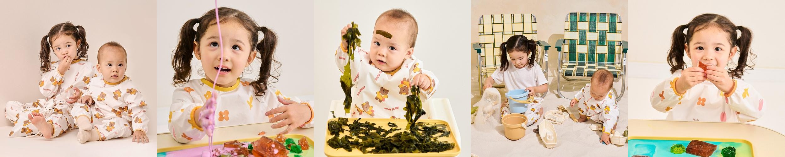 아띠빠스 아기 미술가운 유아 전신 촉감놀이 문센 방수 앞치마 모래놀이옷 아띠베어 S 아띠빠스 아기 미술가운 유아 전신 촉감놀이 문센 방수 앞치마 모래놀이옷 아띠베어 S