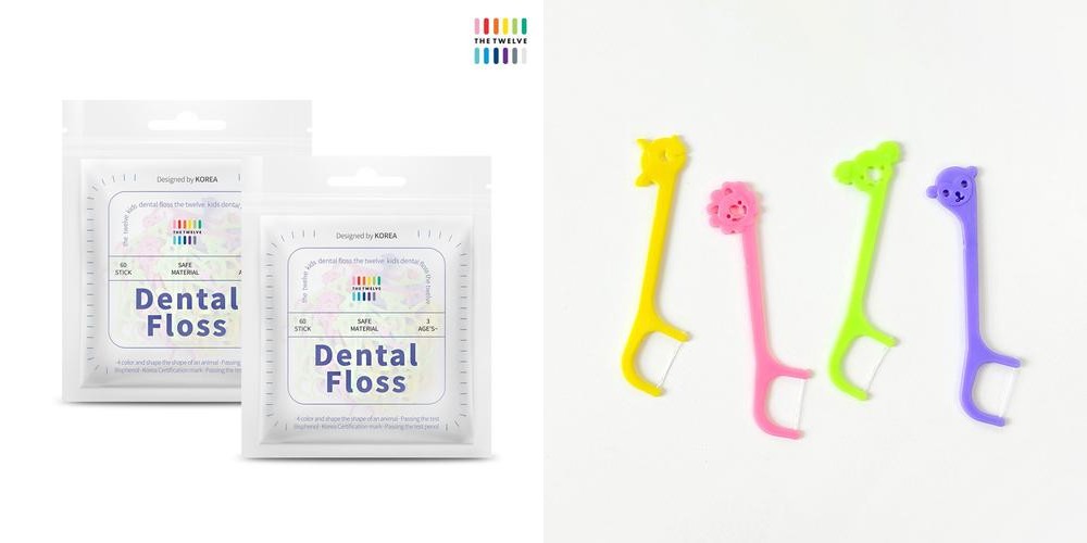 더트웰브 일회용 어린이 치실 60개입 2세트 유아 치실 더트웰브 일회용 어린이 치실 60개입 2세트 유아 치실