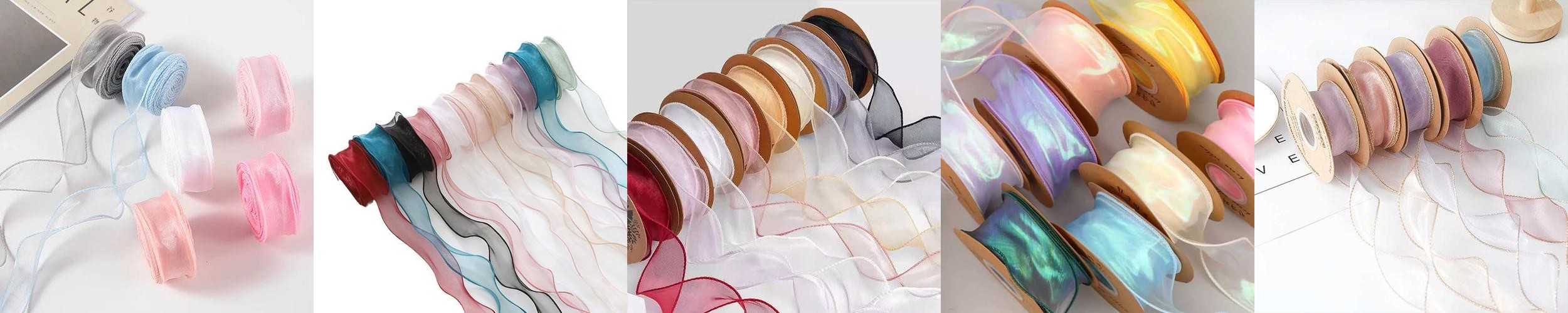 40mm 오간디 오간자 리본 꽃 선물 포장 셀프 청첩장 기본 40mm 오간디 오간자 리본 꽃 선물 포장 셀프 청첩장 기본