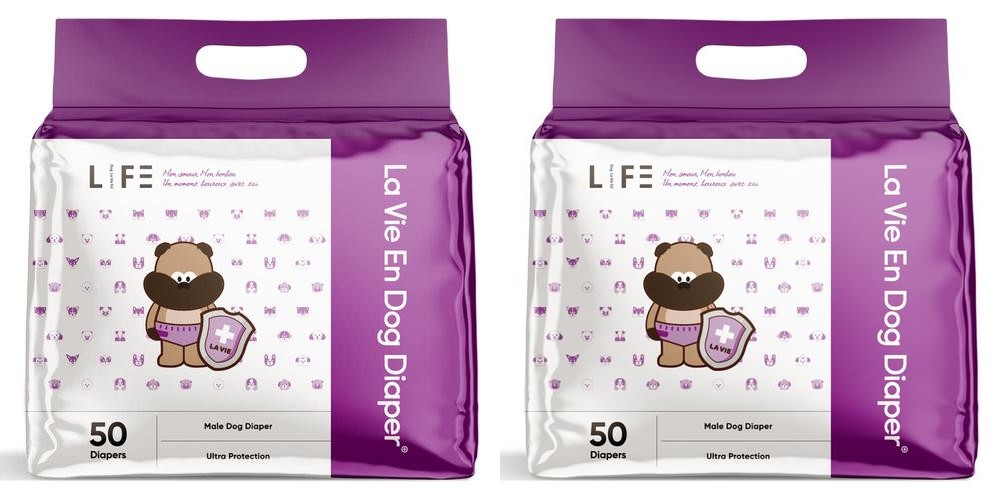 라비앙독 수컷 강아지 기저귀 애견 매너벨트 생리대 배변 훈련 패드 L(대형), 50매입, 1개 라비앙독 수컷 강아지 기저귀 애견 매너벨트 생리대 배변 훈련 패드 L(대형), 50매입, 1개