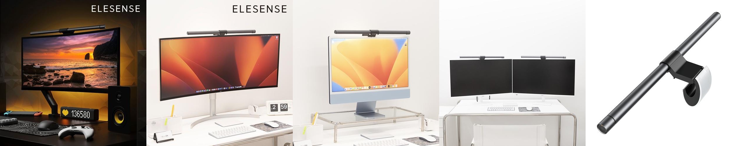 엘레센스 2in1 모니터 조명 라이트바 LED 스탠드 램프 후면 조명 E1132 엘레센스 2in1 모니터 조명 라이트바 LED 스탠드 램프 후면 조명 E1132