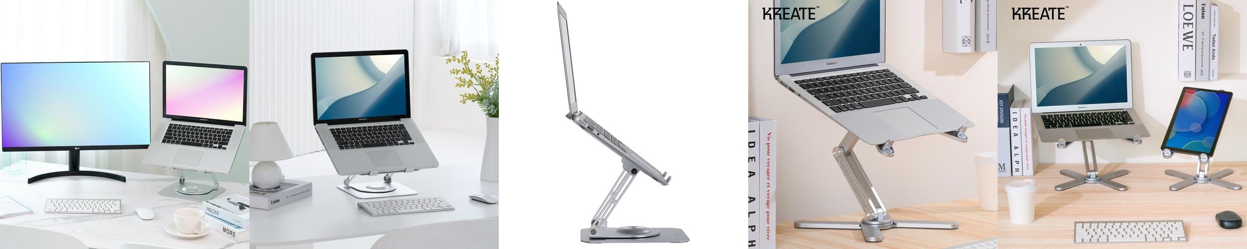 크리에이트 360도 회전 알루미늄 노트북 맥북 거치대 T5 크리에이트 360도 회전 알루미늄 노트북 맥북 거치대 T5