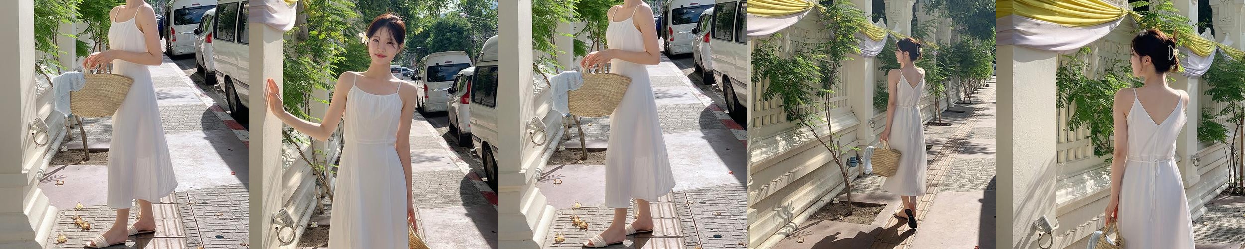 헬린 플레어 스트랩 뷔스티에 롱 원피스 여름 썸머 op15766 헬린 플레어 스트랩 뷔스티에 롱 원피스 여름 썸머 op15766