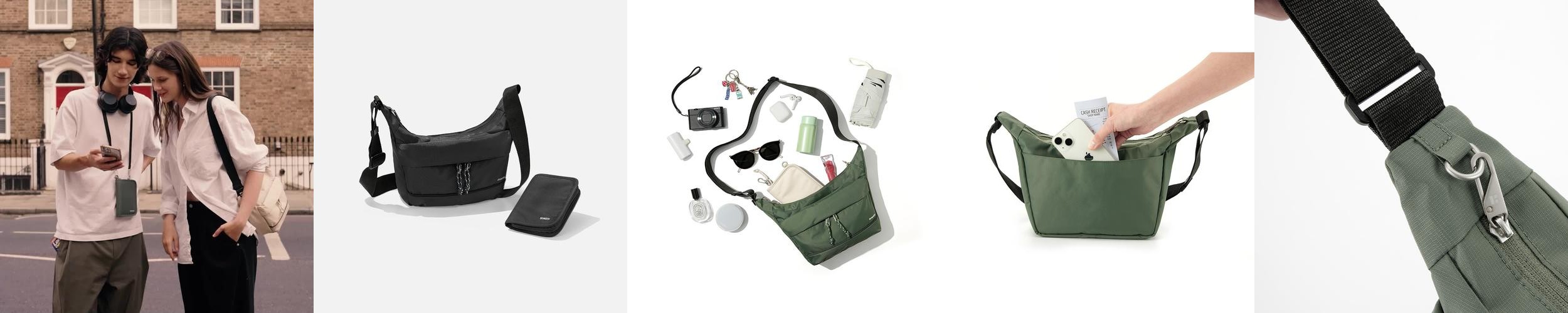 브랜든 세이프 세트 바디백 S+월렛백 도난방지 가방 브랜든 세이프 세트 바디백 S+월렛백 도난방지 가방