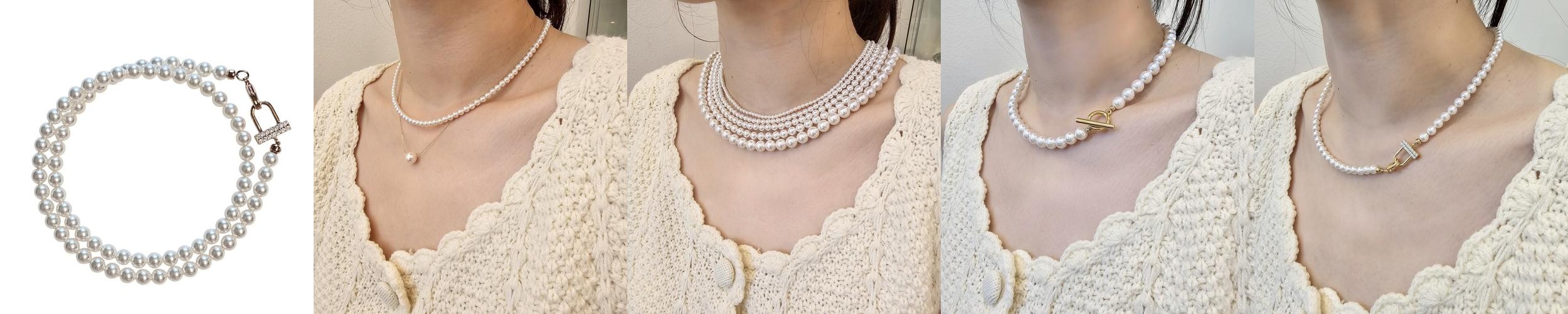 진주목걸이 천연 담수 스와로브스키 작은 못난이 긴 남자 진주목걸이 천연 담수 스와로브스키 작은 못난이 긴 남자