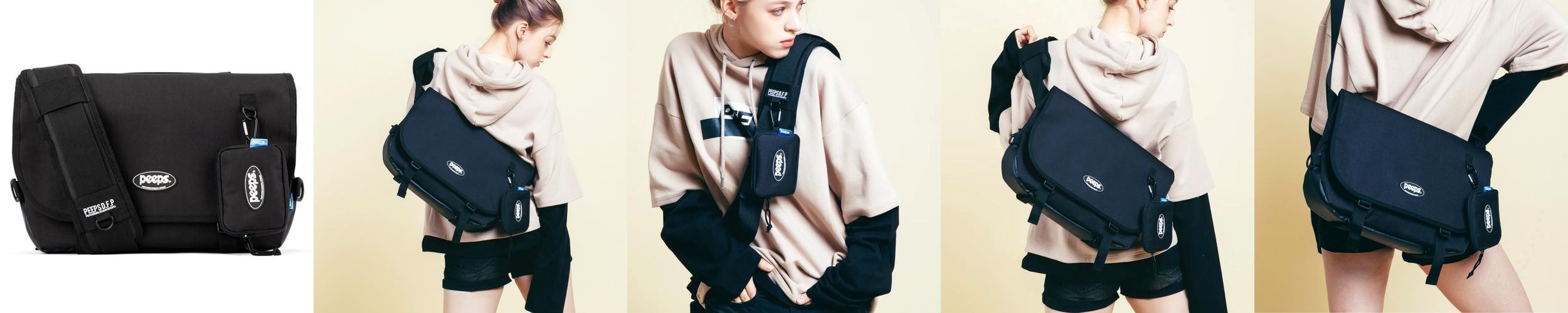 PEEPS 어보브 메신저백 유스메신저백