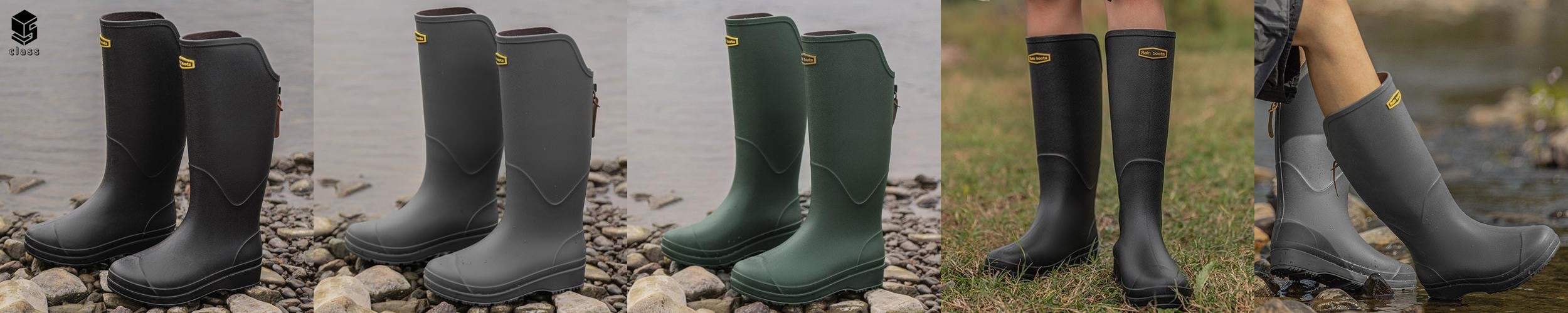 남자 장화 캠핑 레인부츠 (배달 패션 여름 방수 미끄럼방지)