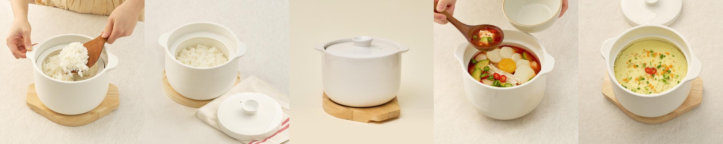 윤도자기 전자레인지용 저당밥솥 4인용 저칼로리 윤도자기 전자레인지용 저당밥솥 4인용 저칼로리