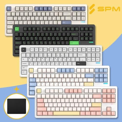 무선키보드 SPM PL87W 몽돌 +패드 무선키보드 SPM PL87W 몽돌 +패드