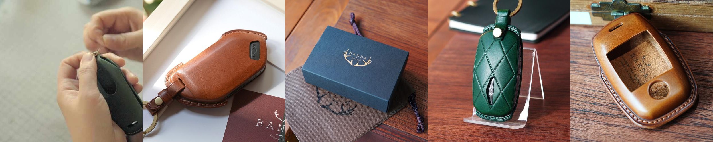 차 키케이스 자동차 스마트 가죽 키홀더 반다레더스튜디오 차 키케이스 자동차 스마트 가죽 키홀더 반다레더스튜디오