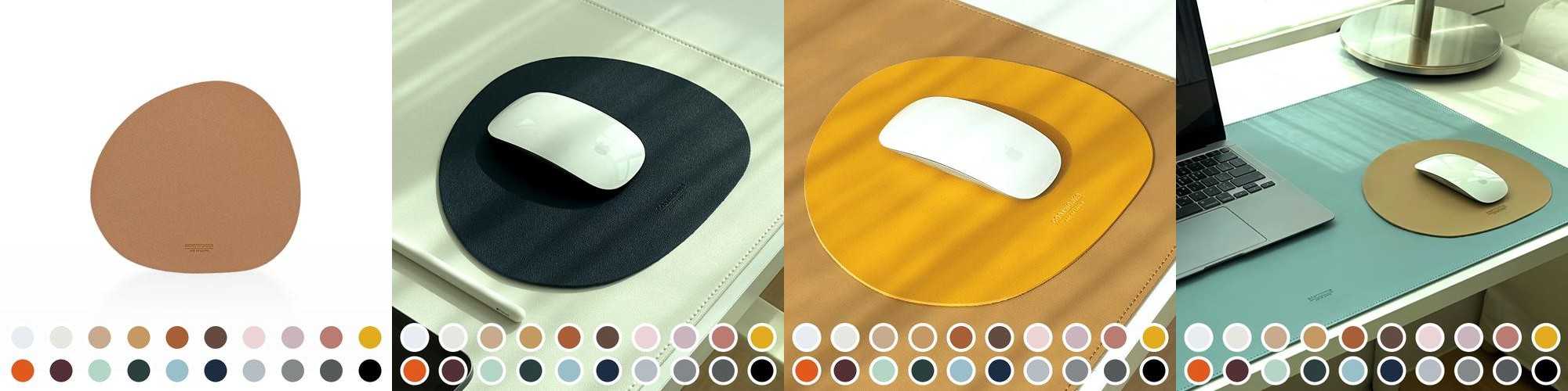 코스트웍스 가죽 마우스패드 국내생산 논슬립 노트북 미니 휴대용 소형 방수 기업 단체 제작