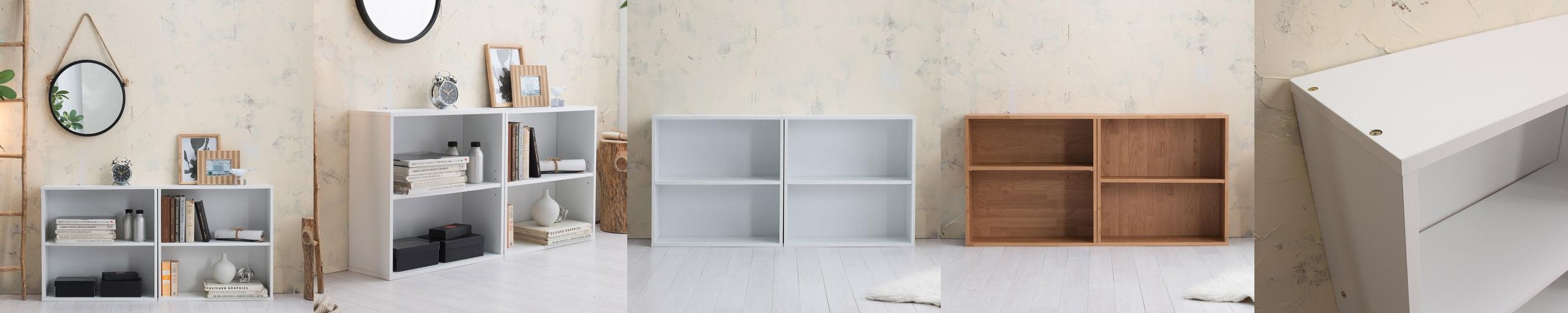 리센트 2단칸조절책장(2개한세트)