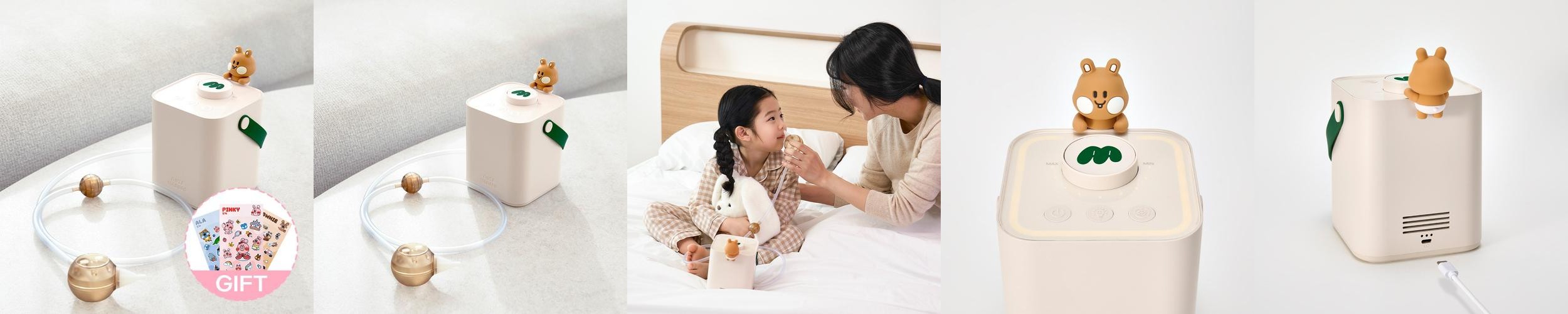 앙또미뇽 무선 콧물흡입기 아기 신생아 의료용흡인기 저소음 BLDC 국내생산 코빼는기계