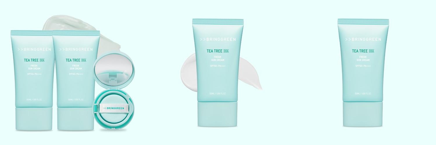 브링그린 티트리 시카 프레시 선크림 50ml 1+1 / SPF50+ PA++++ 브링그린 티트리 시카 프레시 선크림 50ml 1+1 / SPF50+ PA++++