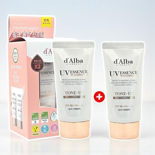 1+1 달바 워터풀 핑크 톤업 선크림 50ml+50ml 1+1 달바 워터풀 핑크 톤업 선크림 50ml+50ml