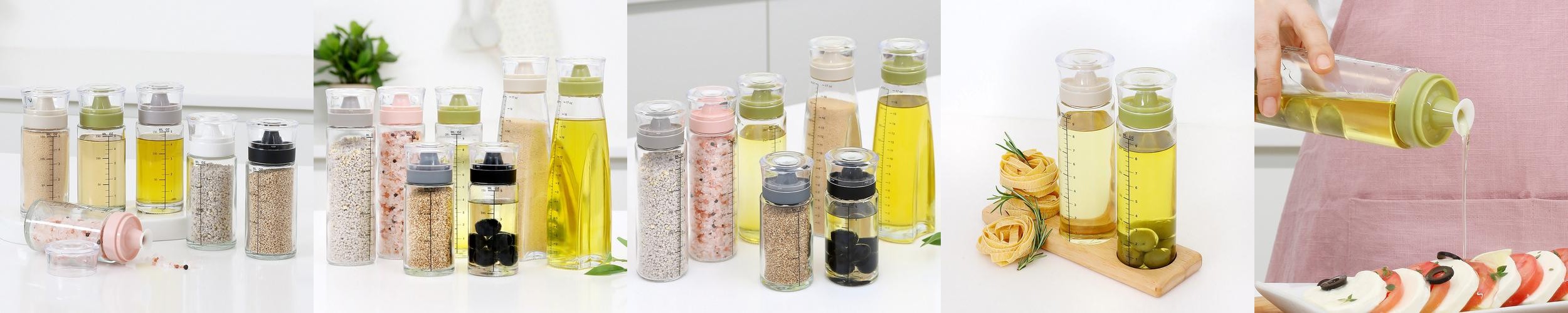 시노글라스 밀폐 오일병 양념통 소스통 조미료통 설탕 소금통 170ml 3p 시노글라스 밀폐 오일병 양념통 소스통 조미료통 설탕 소금통 170ml 3p
