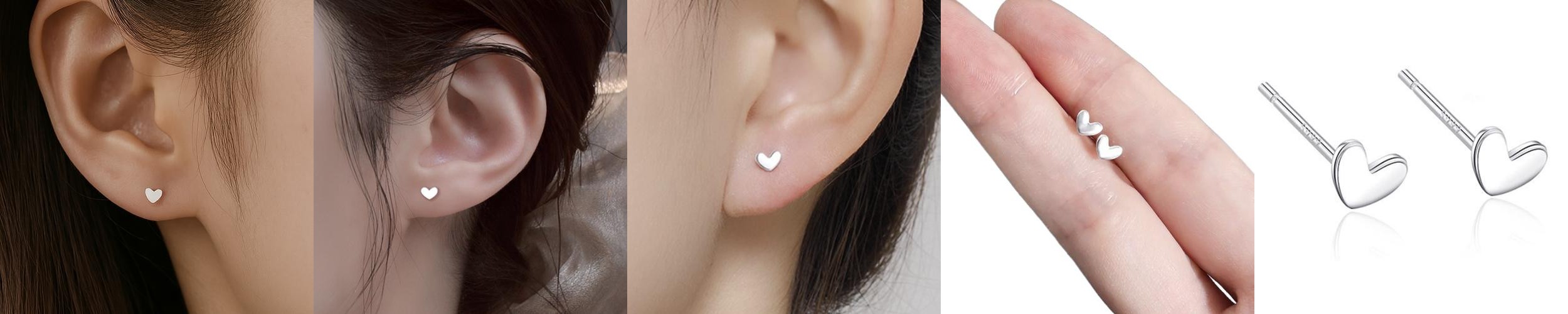 S999 미니 하트귀걸이 1+1 은침 실버 스터드 아르제아 S999 미니 하트귀걸이 1+1 은침 실버 스터드 아르제아