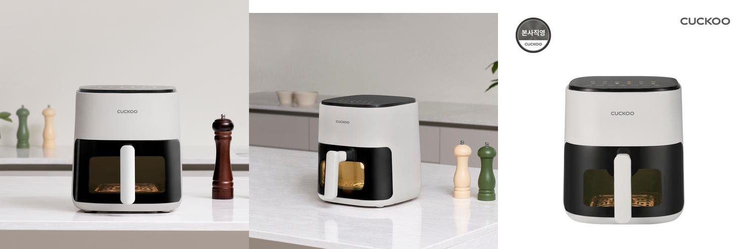 쿠쿠 미식 컬렉션 투명도어 에어프라이어 (5L, 화이트) CAF-J0510EW 쿠쿠 미식 컬렉션 투명도어 에어프라이어 (5L, 화이트) CAF-J0510EW