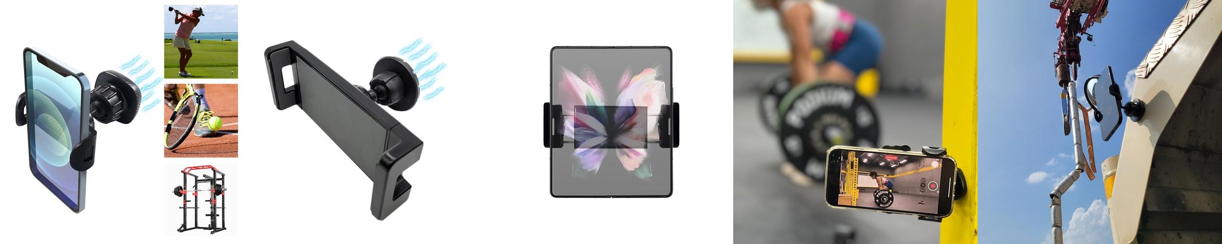 맥뷰 핸드폰 헬스장 골프 테니스 스윙비전 운동 촬영 휴대용 자석 홀더 거치대