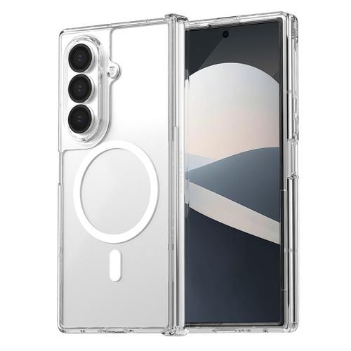 퓨어쉴드 2배자력 맥세이프 마그넷 방탄 범퍼 케이스 투명, 갤럭시Z 폴드7