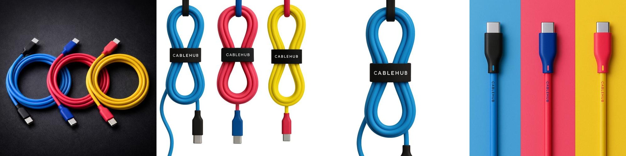 케이블허브 C to C타입 고속 초고속 충전 케이블 선 플렉스코어 100W