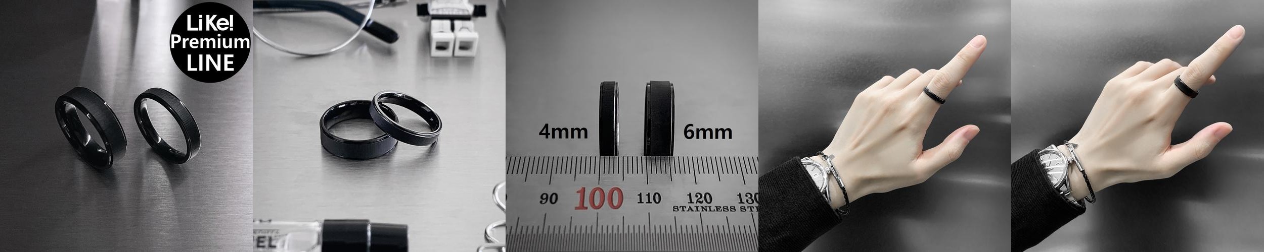 남자반지 무광 블랙 홀로그램 써지컬스틸 남자반지 무광 블랙 홀로그램 써지컬스틸