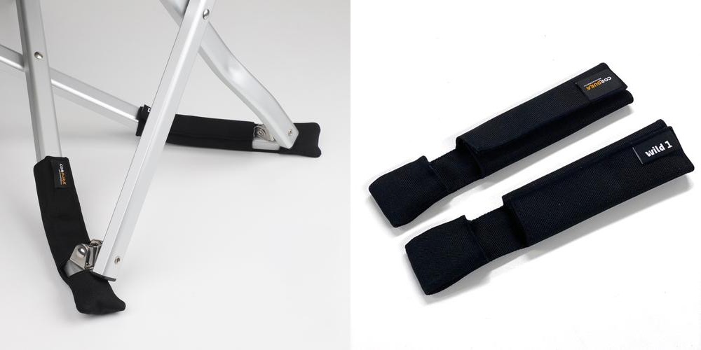 와일드원 스노우피크 로우체어 쇼트 호환 캠핑 의자 다리 커버 플로어 프레임 보호 블랙