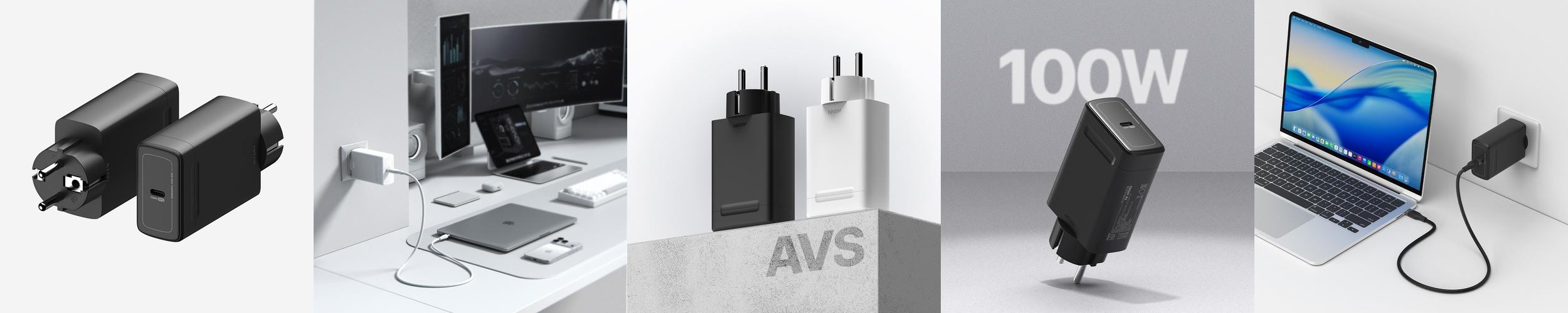 PD 3.2 100W AVS GaN 접지 초고속 충전기 GB101 블랙 PD 3.2 100W AVS GaN 접지 초고속 충전기 GB101 블랙
