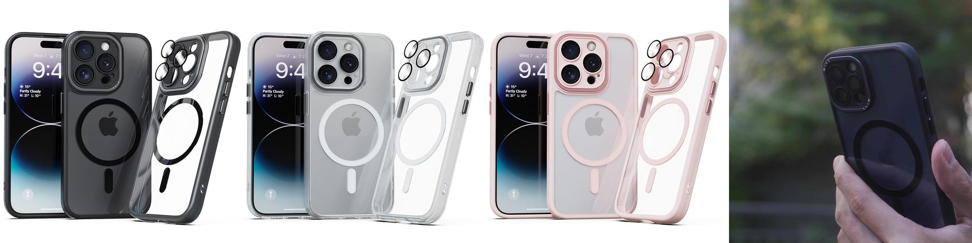 미아크 렌즈보호 풀커버 맥세이프 케이스 블랙, 아이폰14 프로 미아크 렌즈보호 풀커버 맥세이프 케이스 블랙, 아이폰14 프로