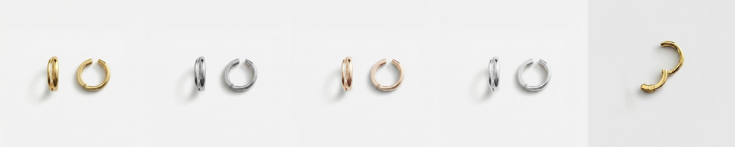 지티 귀안뚫는 귀걸이 투웨이 링 귀찌