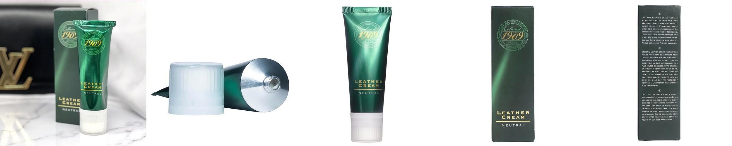 콜로닐 1909 레더 크림 75ml / 가죽 가방 구두 자켓 영양 얼룩제거 보호 관리