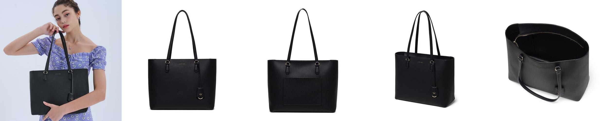 [N배송]제이에스티나 SARAH MD EW 쇼퍼백 (블랙) (JHNEHC0BF072BK980)